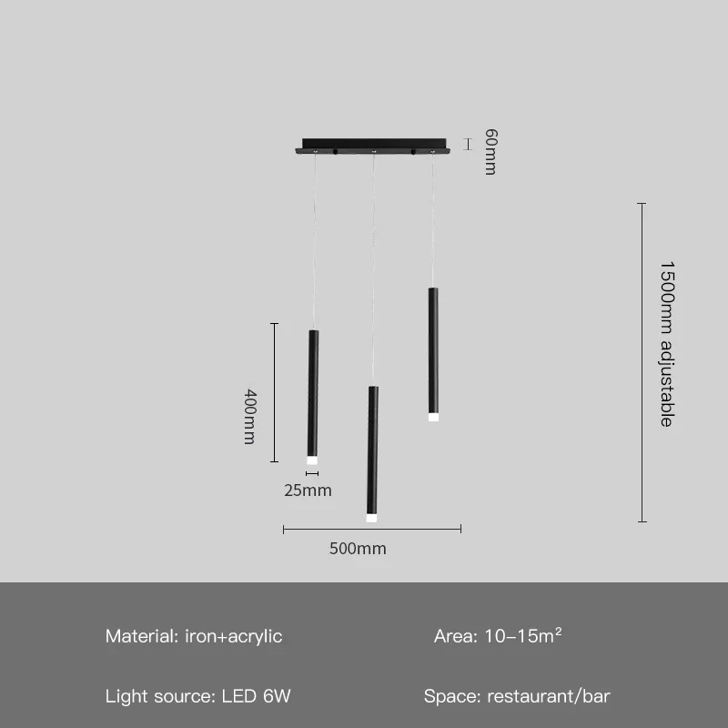 Burgdorf | Black Pendant Lamp in a Nordic Style for Kitchen