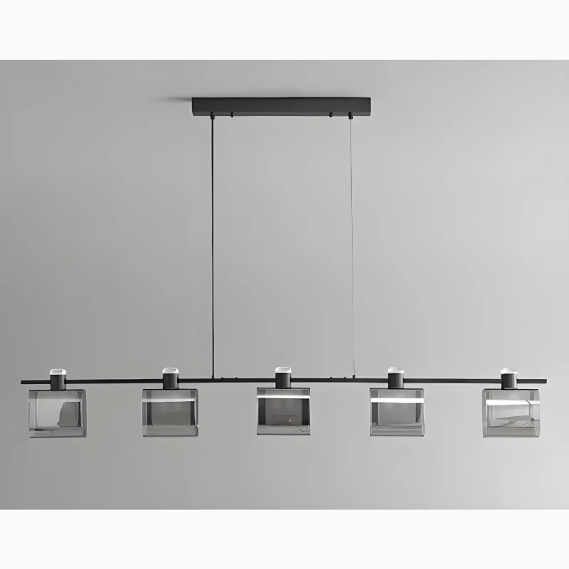 Schwerzenbach | Minimalistic Glass Cubes Stylish Chandelier