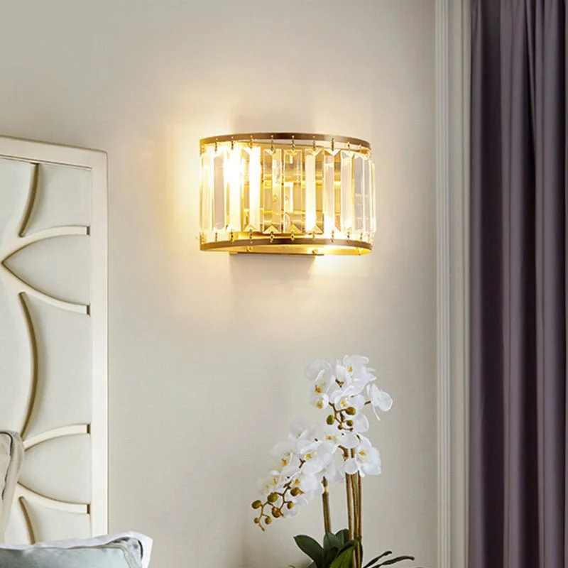 Luxury Crystal Wall Lamp in American Style for Living room, Bedroom