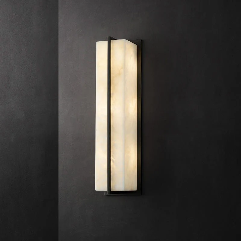 Modern Marble Wall Lamp in Minimalistic Style for Courtyard, Outdoor