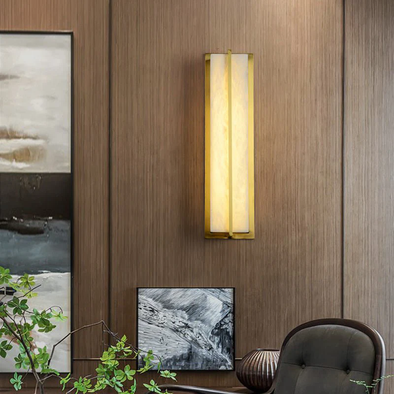 Modern Marble Wall Lamp in Minimalistic Style for Courtyard, Outdoor