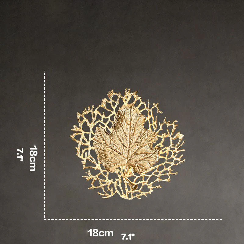 Luxury Wall Lamp in the Shape of the Leaf, Living Room, Bedroom