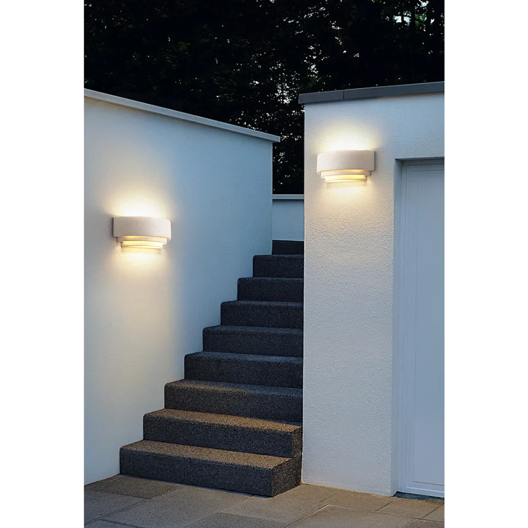 Wabi-Sabi Outdoor Wall Light - Sandstone Serenity Glow