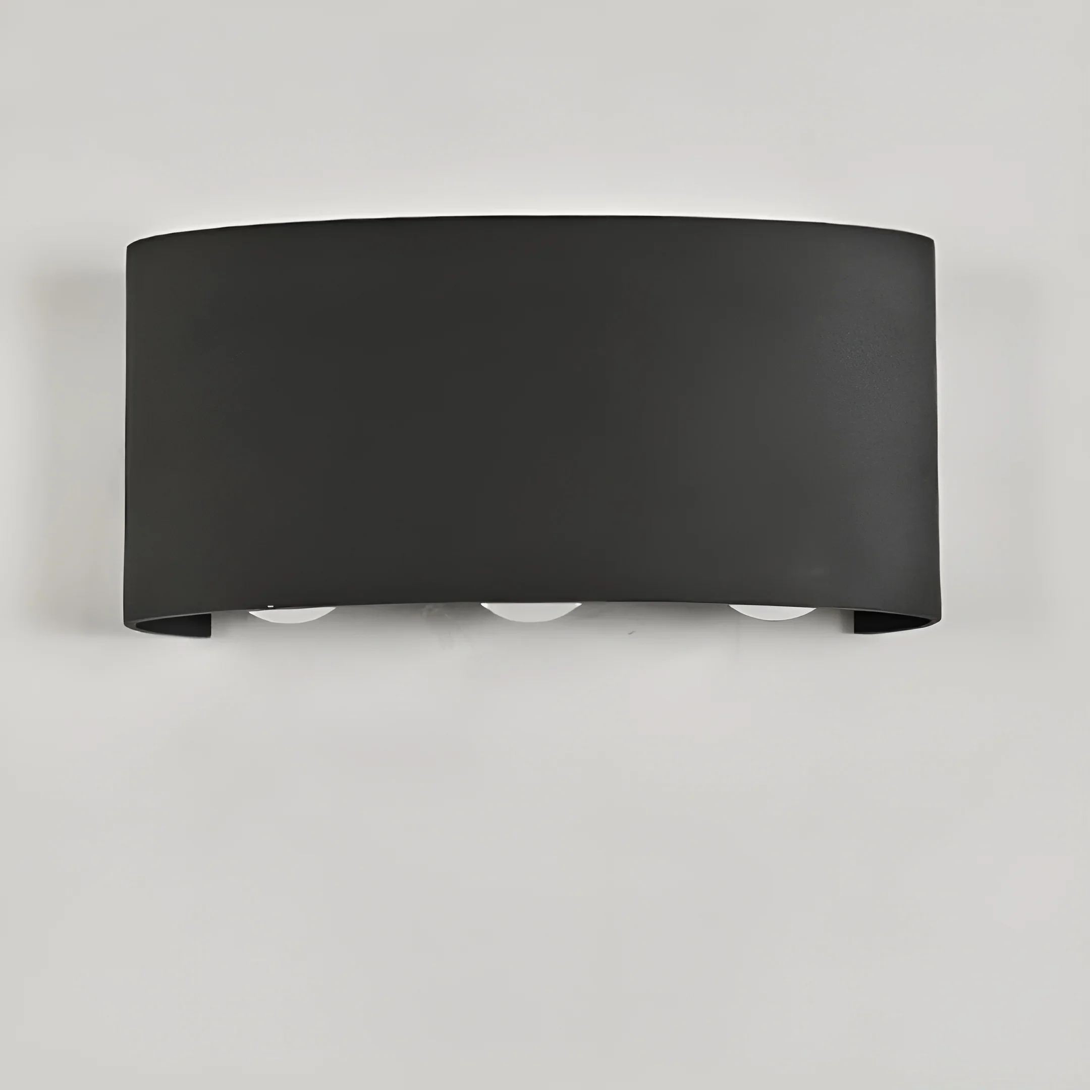 Minimalist Outdoor LED Wall Light - Black Aluminum Modern Fixture