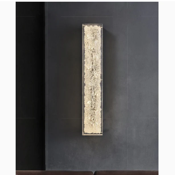 Modern Crystal Wall Lamp in Minimalistic Style for Bedroom, Living Room
