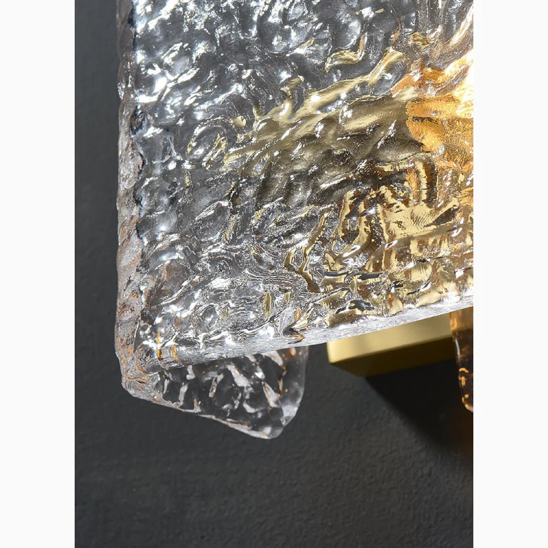 Luxury Wall Lamp in Rippled Water Style for Living Room, Bedroom