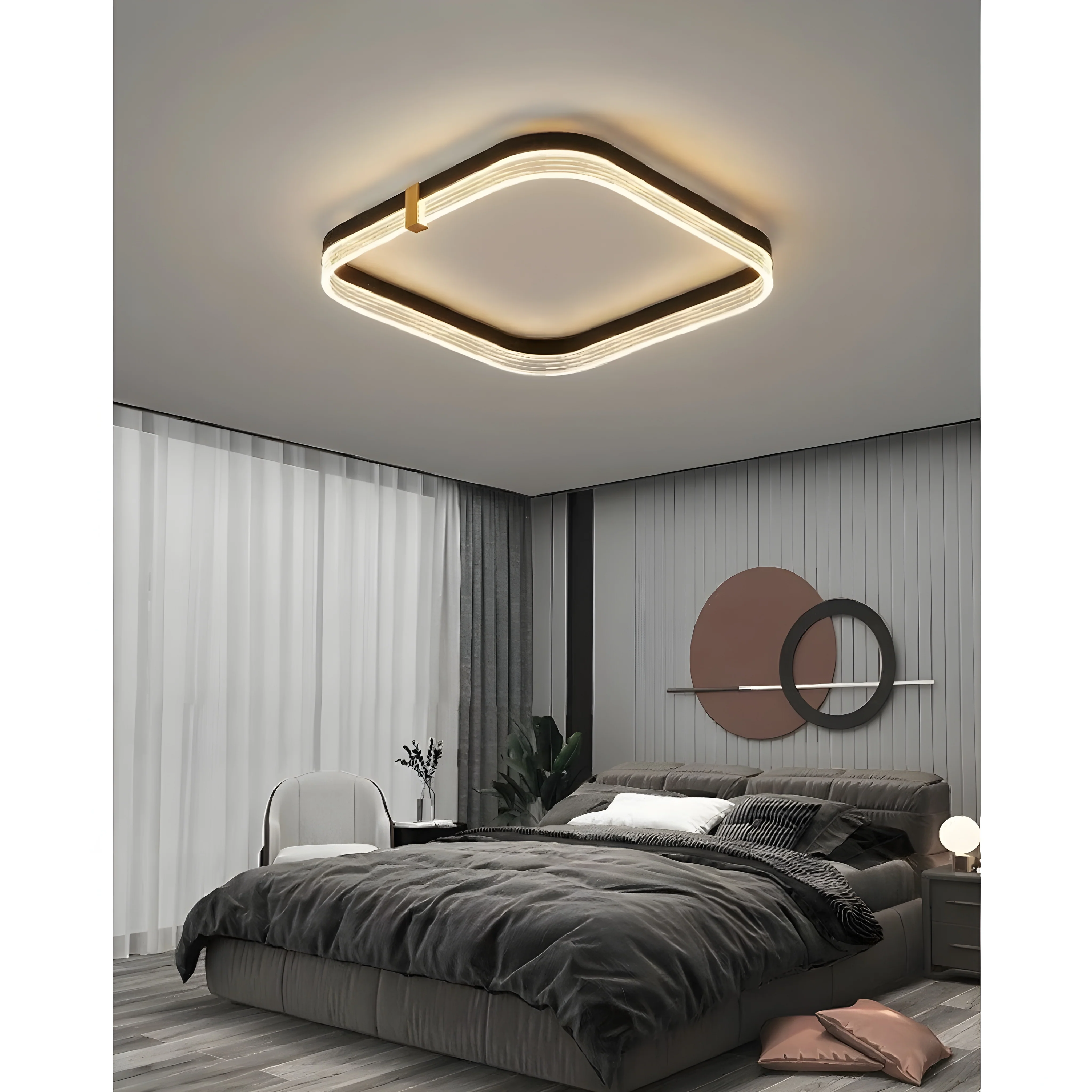Wadenswil | Luxury Minimalistic LED Ceiling Lamp for Bedroom