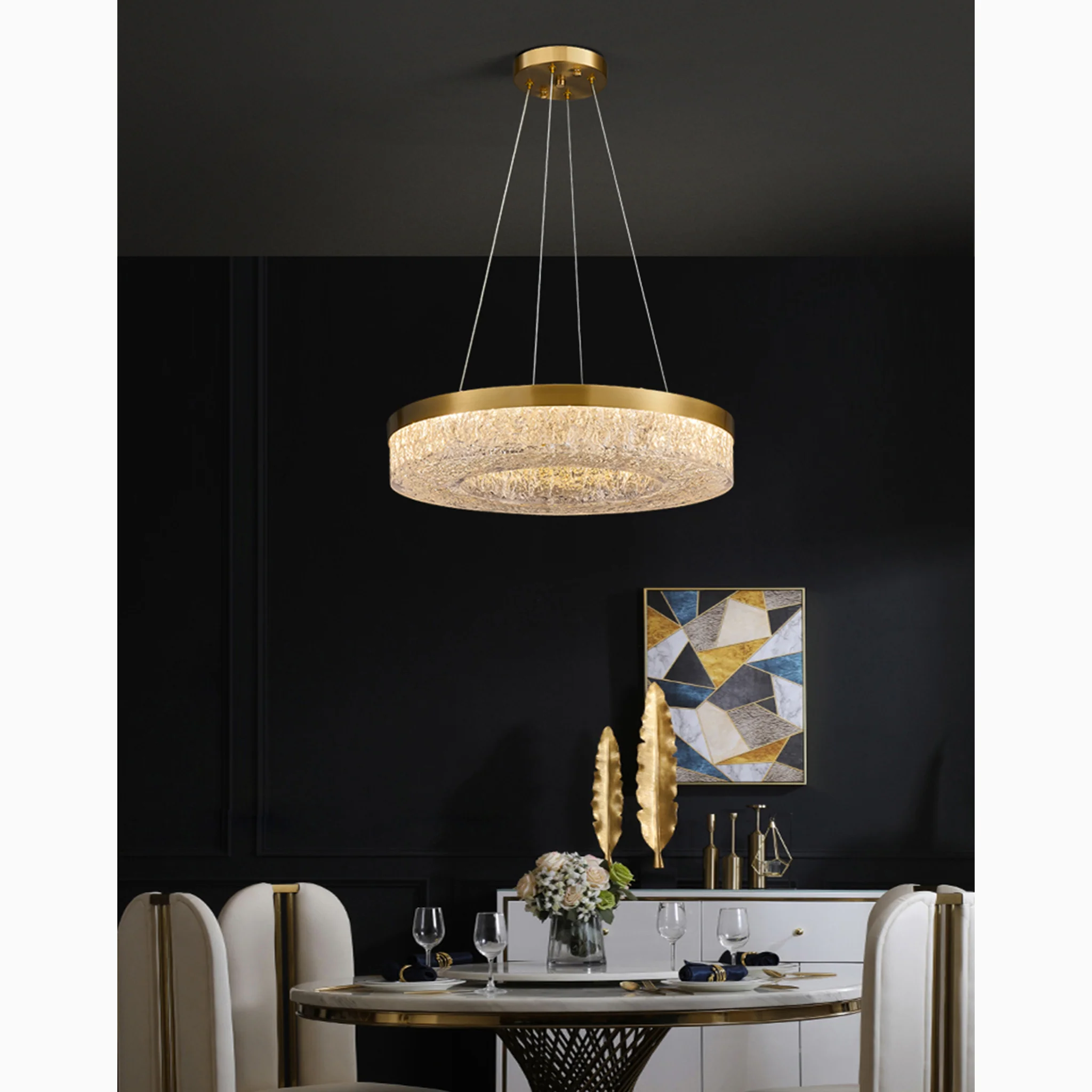 Selzach | Elegant Drum LED Ceiling Chandelier