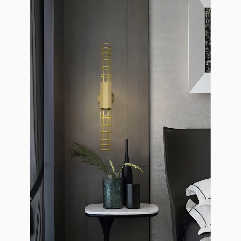 Munsterlingen | Gold Wall Lamp in Minimalistic Style for Living Room