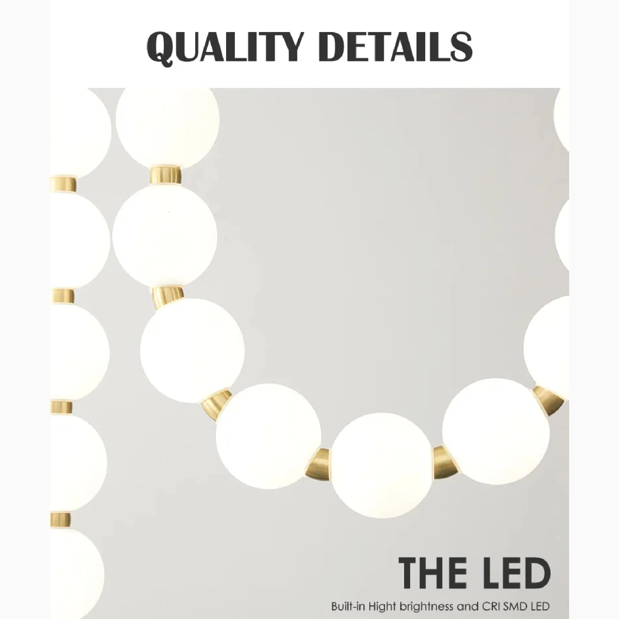 Fluhli | Gentle Pearl Necklace LED Pendant Light