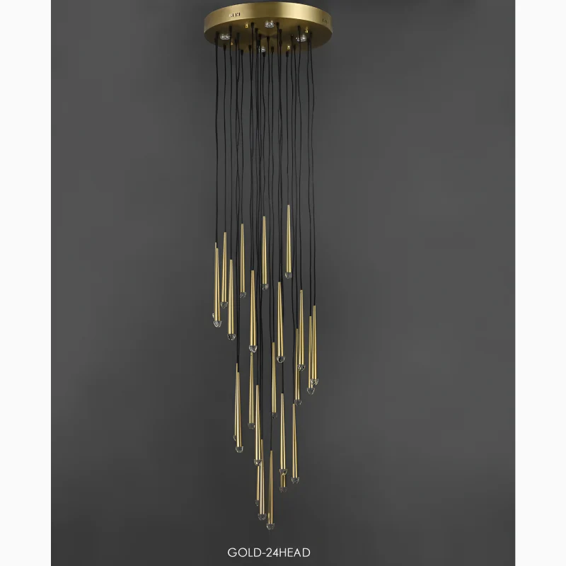 Rimplas | Stylish Minimalistic Long Ceiling Chandelier