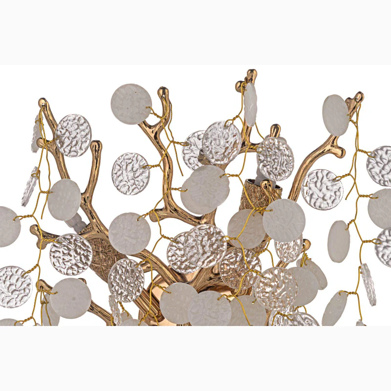 Luxury Wall Lamp with Glass Discs for Living Room, Bedroom