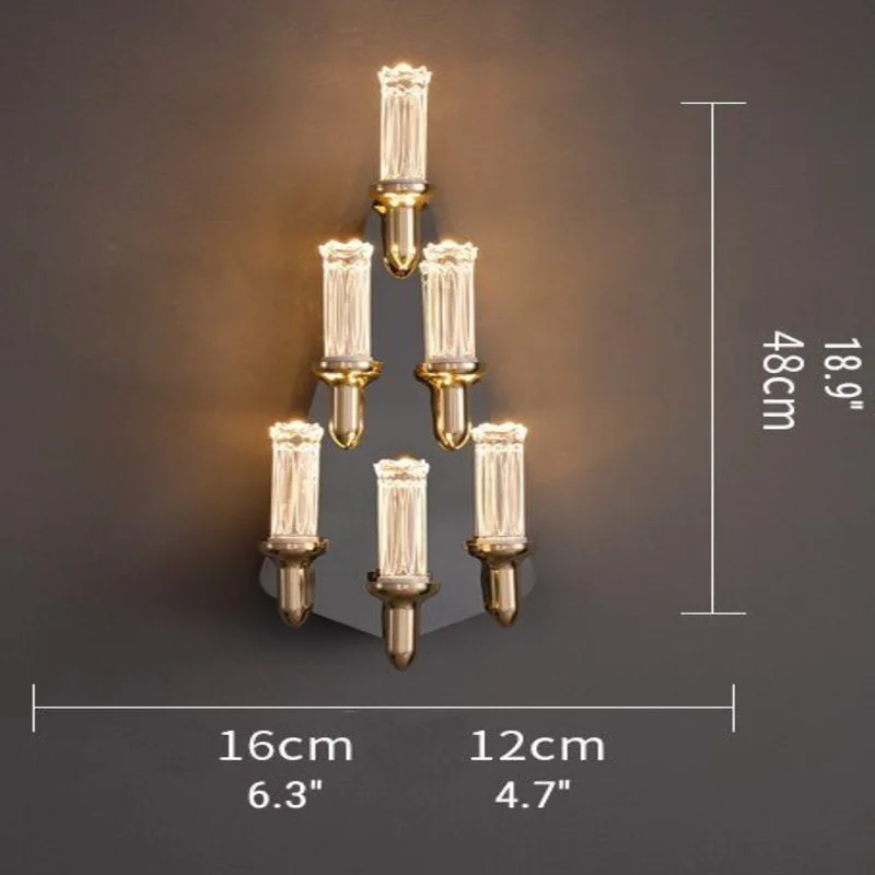 Luxury LED Wall Lamp in Roman Style for Living Room, Bedroom