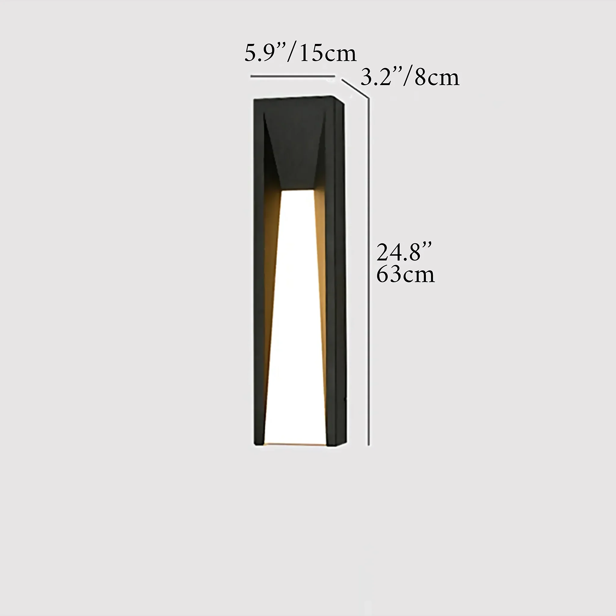 Altamura | Modern Outdoor Black Stylish Exterior LED Wall Lamp