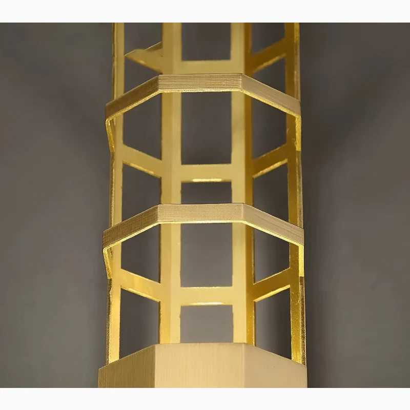 Munsterlingen | Gold Wall Lamp in Minimalistic Style for Living Room