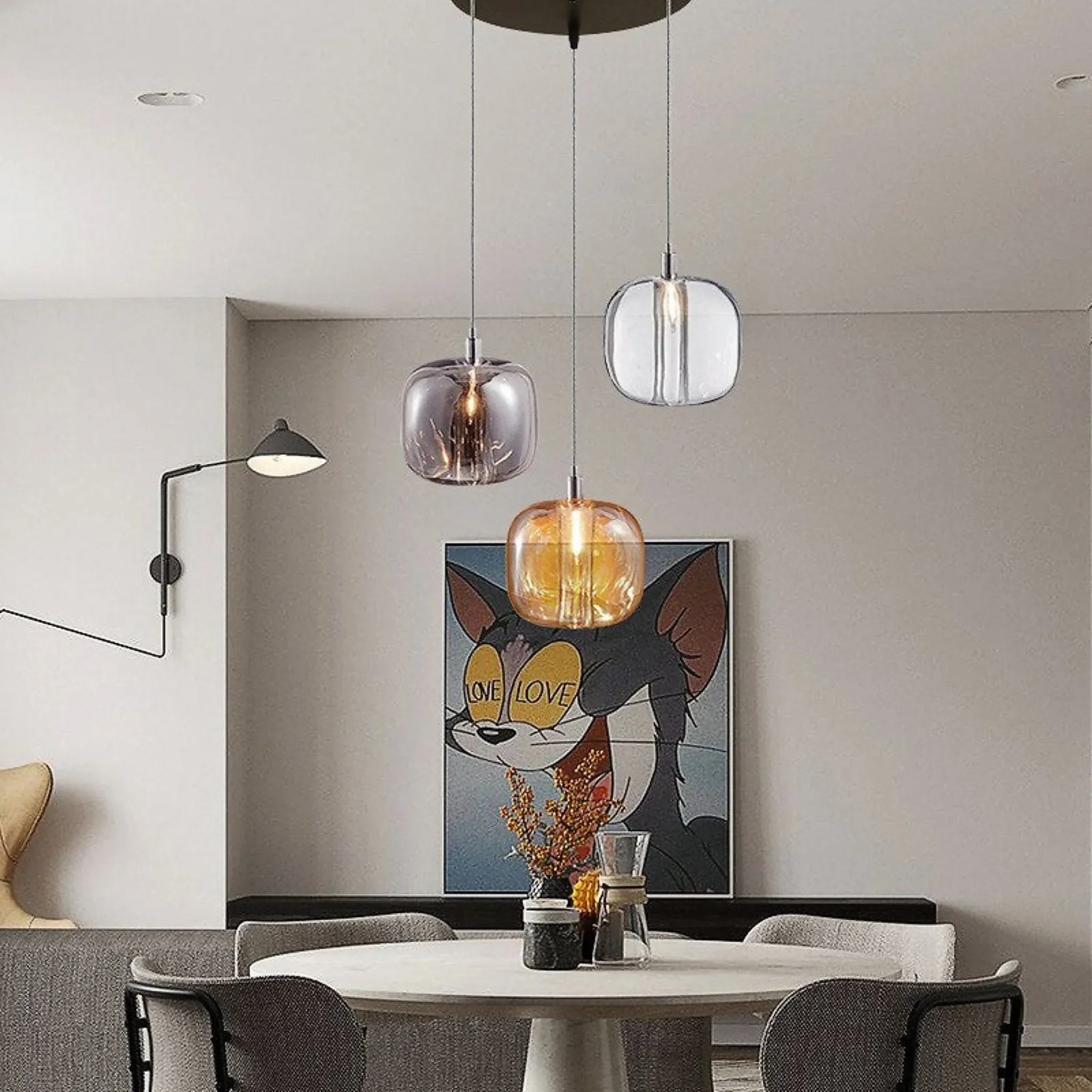 Grasse | Modern Led Crystal Hanging Light Fixtures