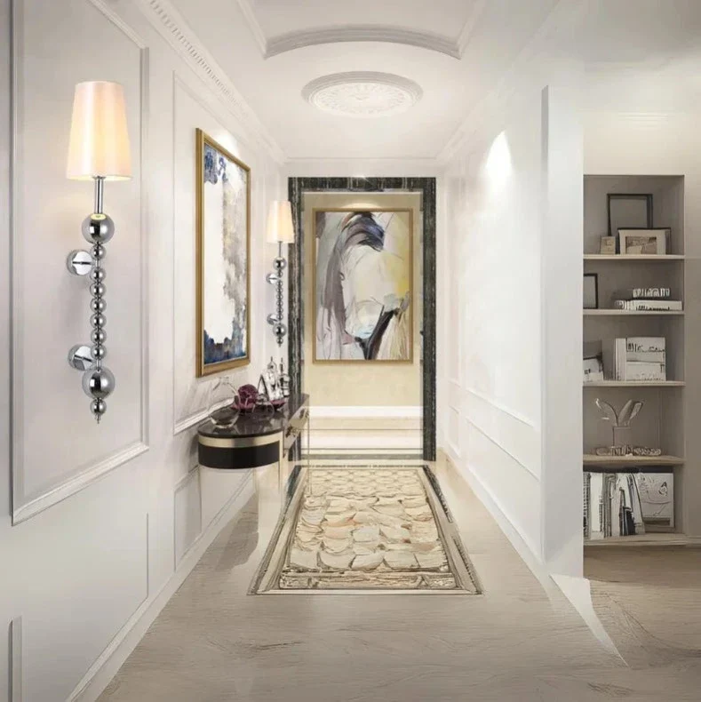 Japan Style Vertical Wall Sconce for Living Room