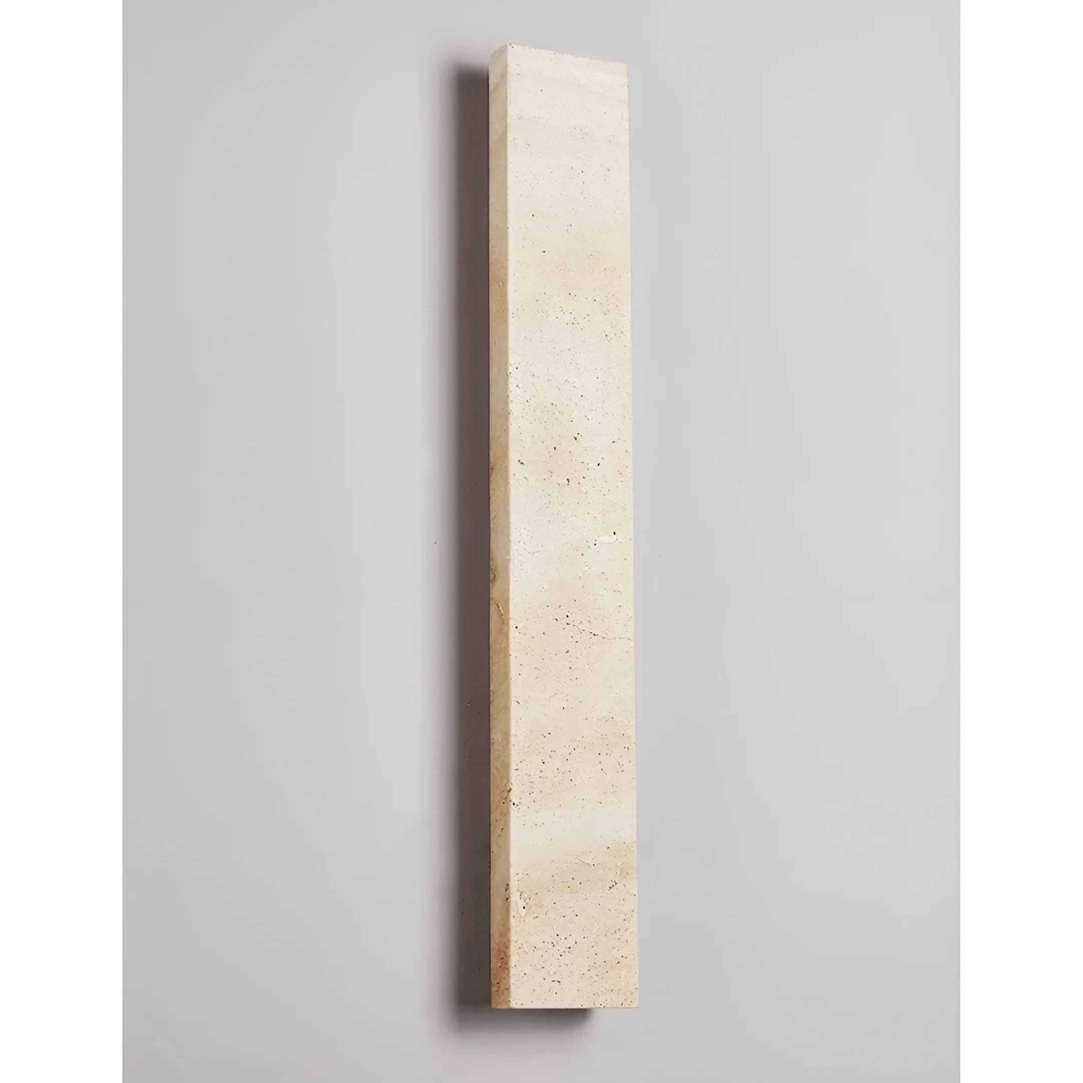 Solea Travertine Outdoor Light - Handcrafted Stone Wall Sconce