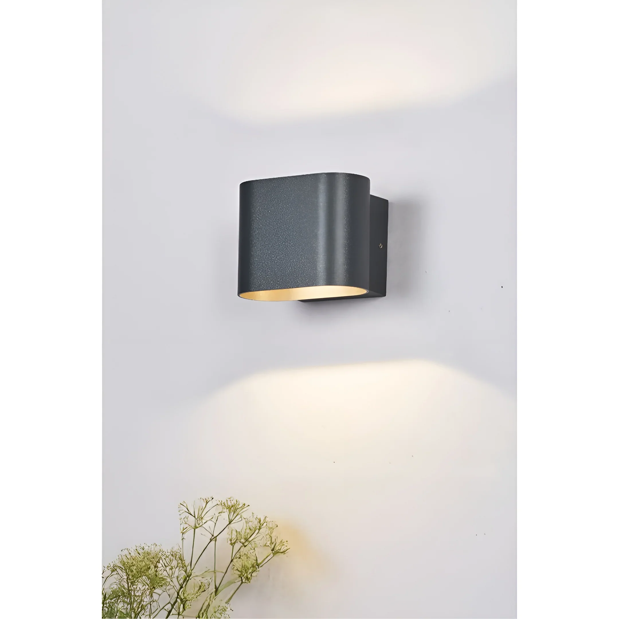 Aeris LED Wall Sconce �C Compact Rotatable Black Outdoor Light