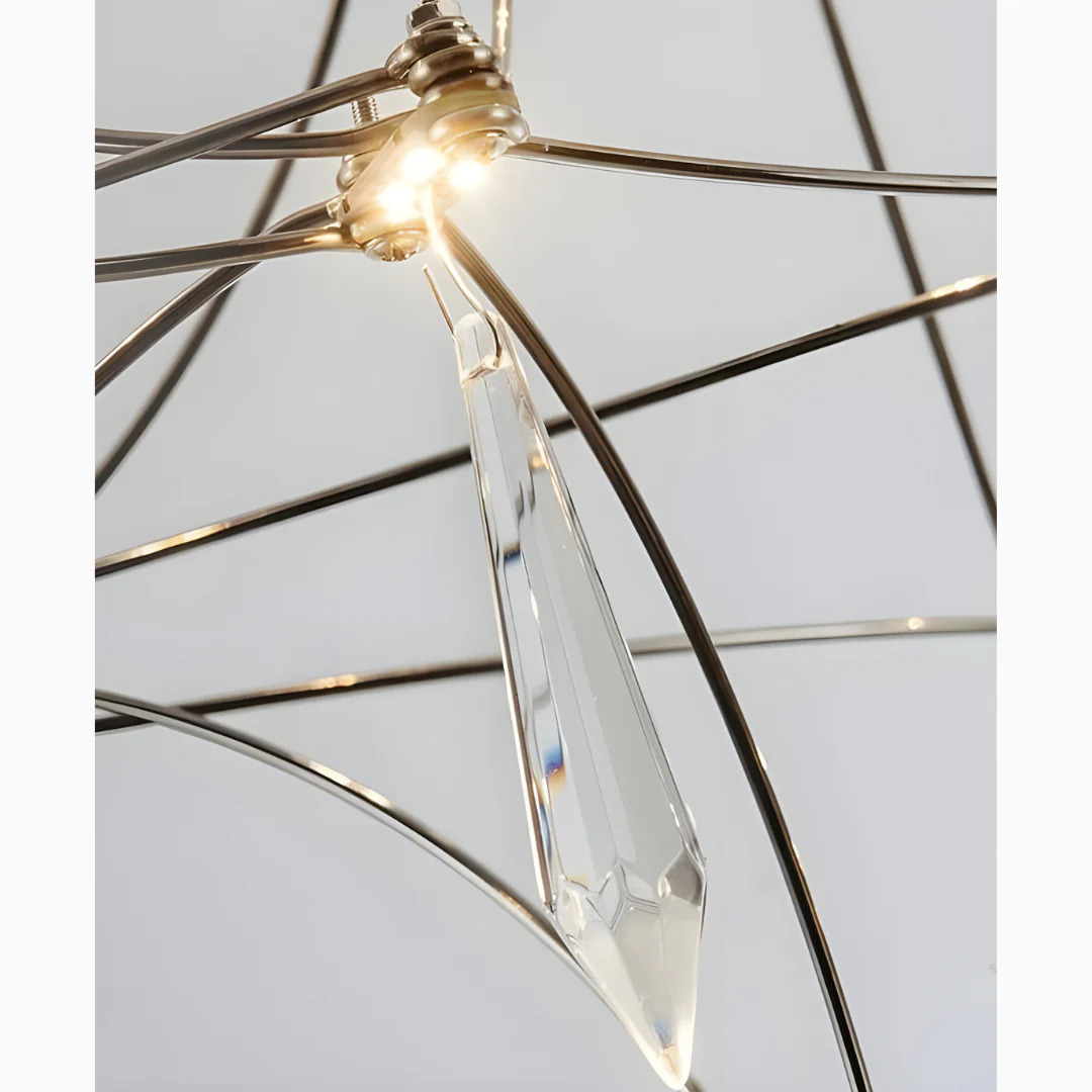 Albera Ligure | Lightning Art Chic Crystal Stainless steel Chandelier
