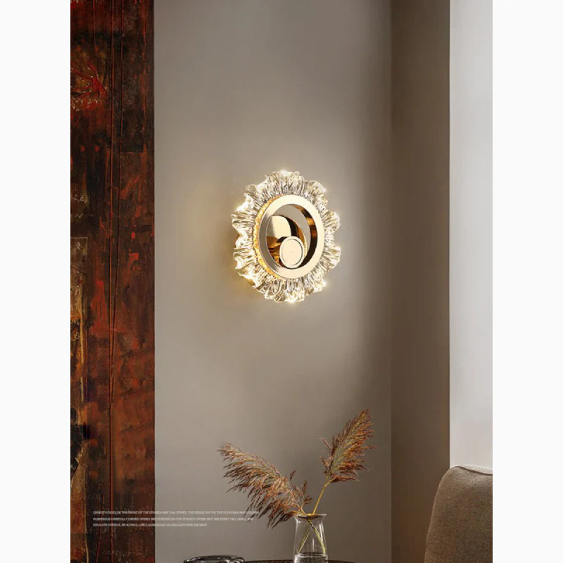Luxury Wall Lamp in Shining Sun Style for Living Room, Bedroom