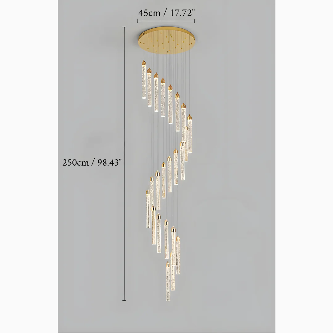 Varazze | Shimmering Magic Gold Crystal Pendant Lighting