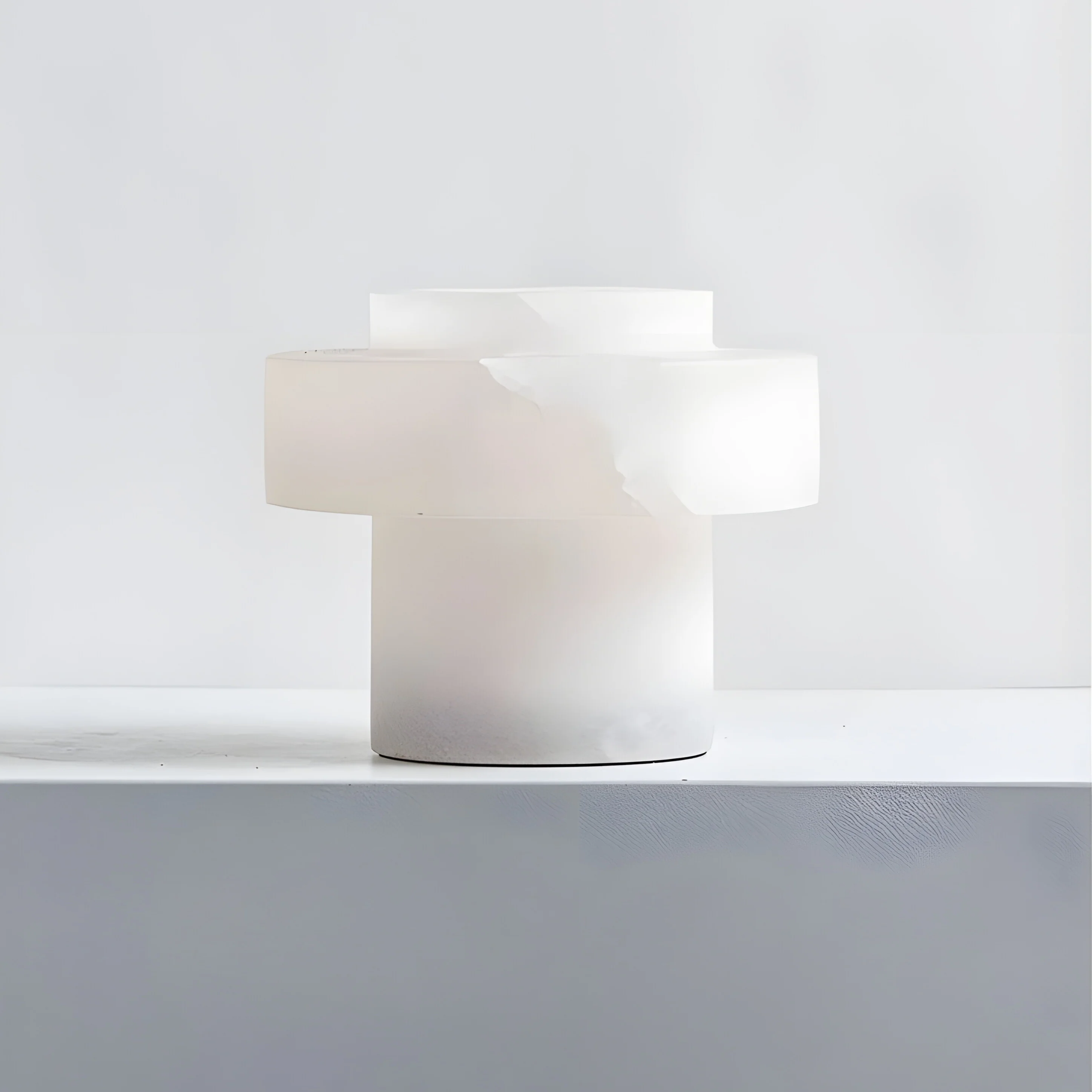 Minimalistic Natural Marble Pillar Vase