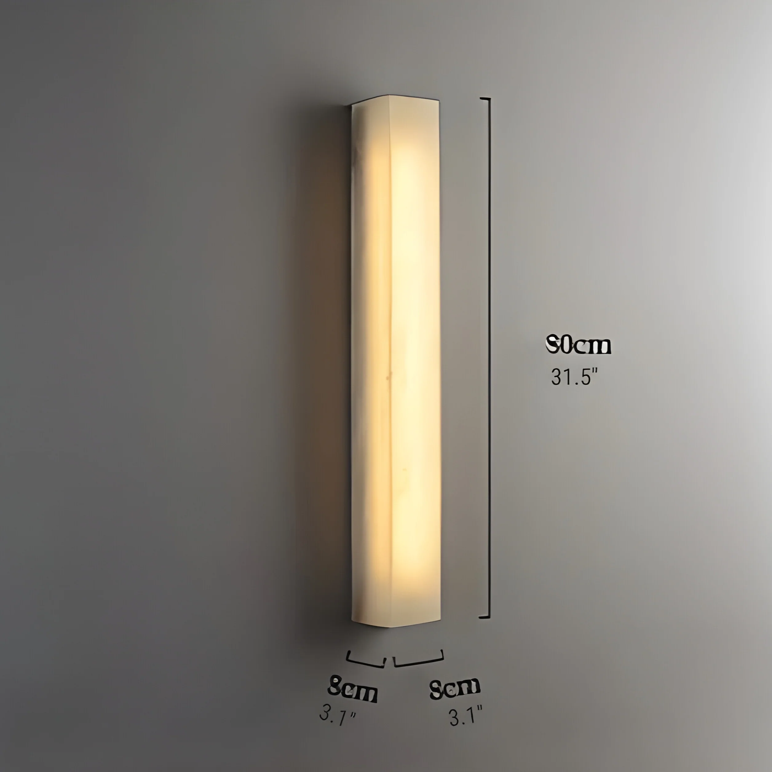 Modern Marble Wall Lamp in Minimalistic Style for Living Room, Bedroom
