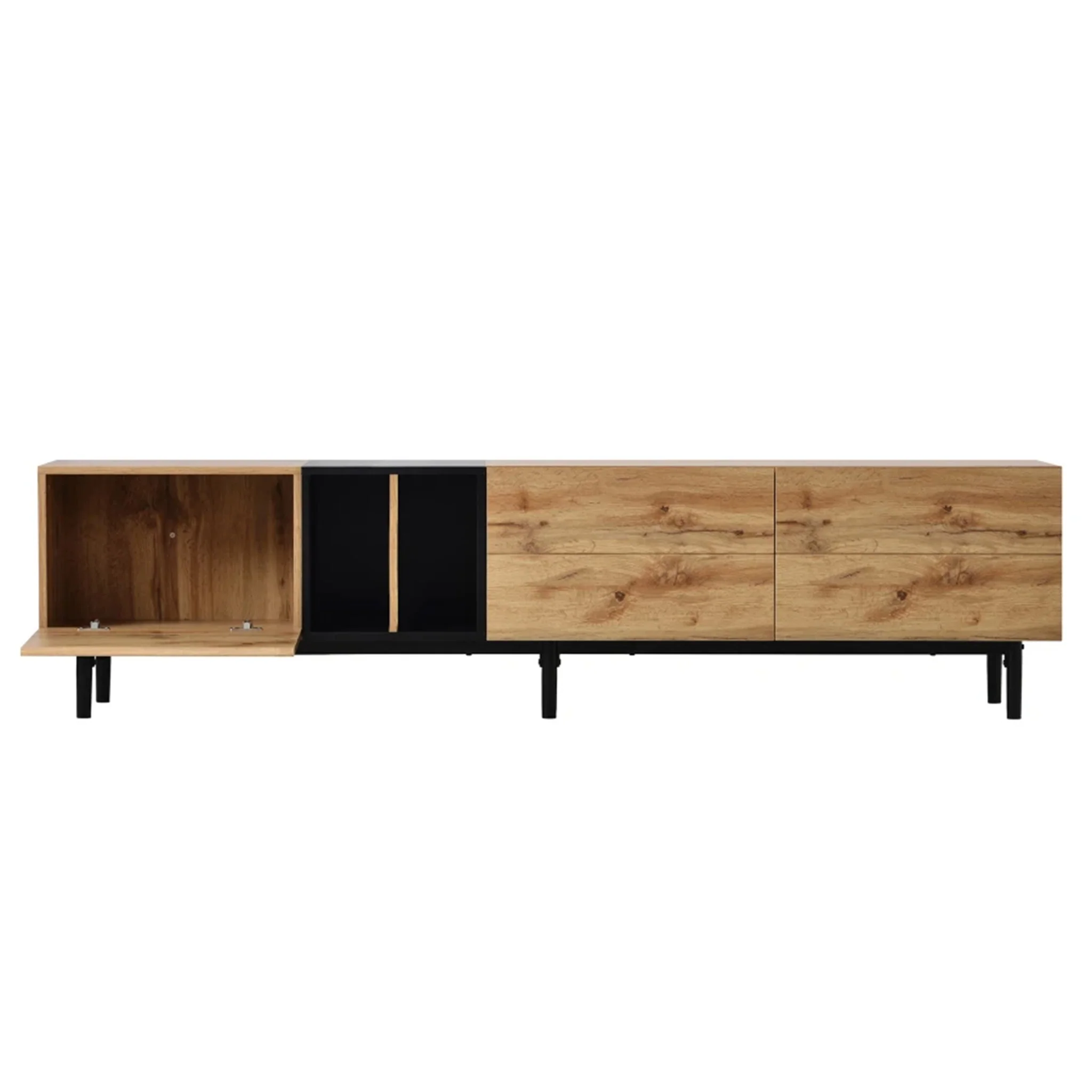Durance | Modern Wooden TV Stand in Japandi Style