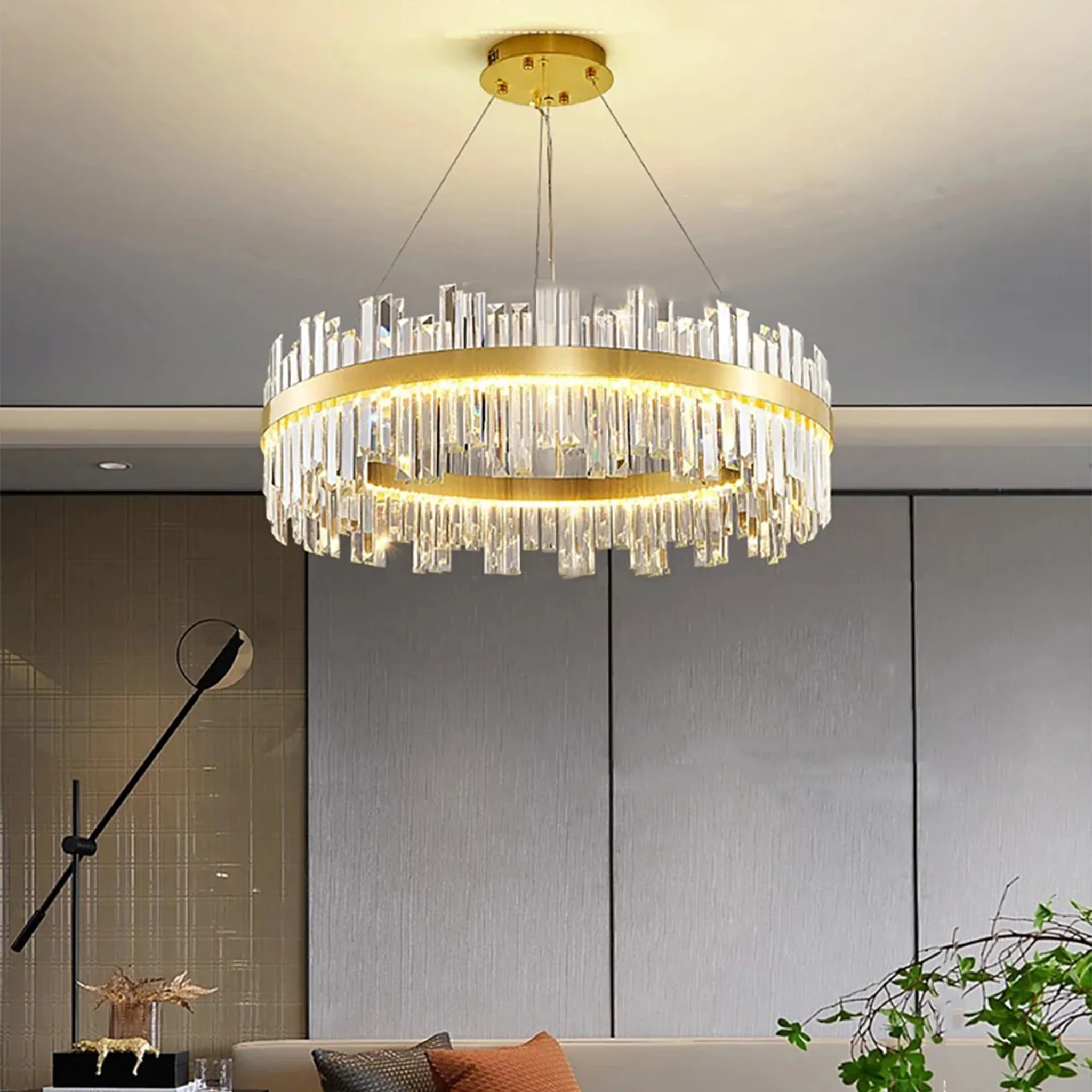 Sursee | Swanky Glass Drum Ceiling Chandelier