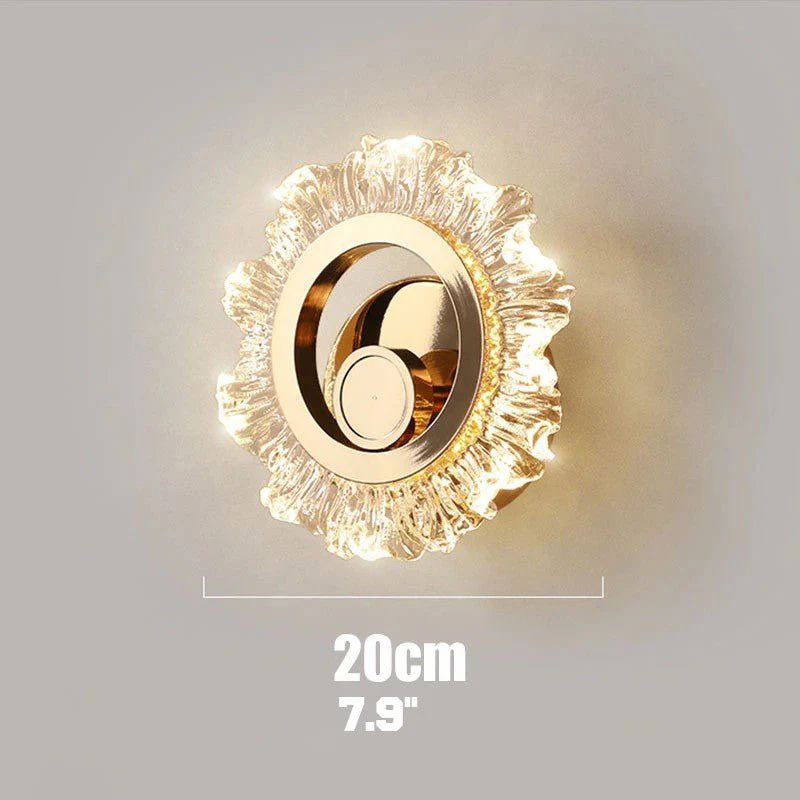 Luxury Wall Lamp in Shining Sun Style for Living Room, Bedroom