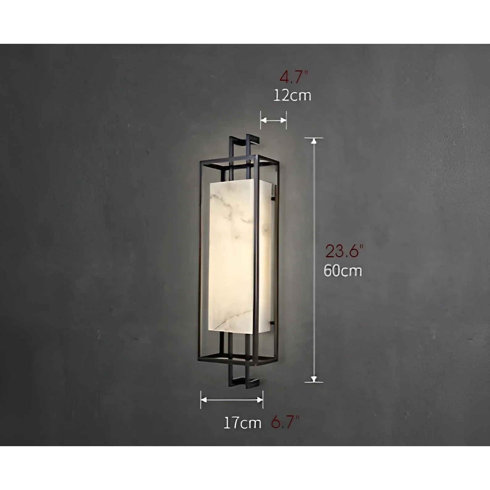 Luxury Marble Wall Lamp in Chinese Style for Bedroom, Living Room