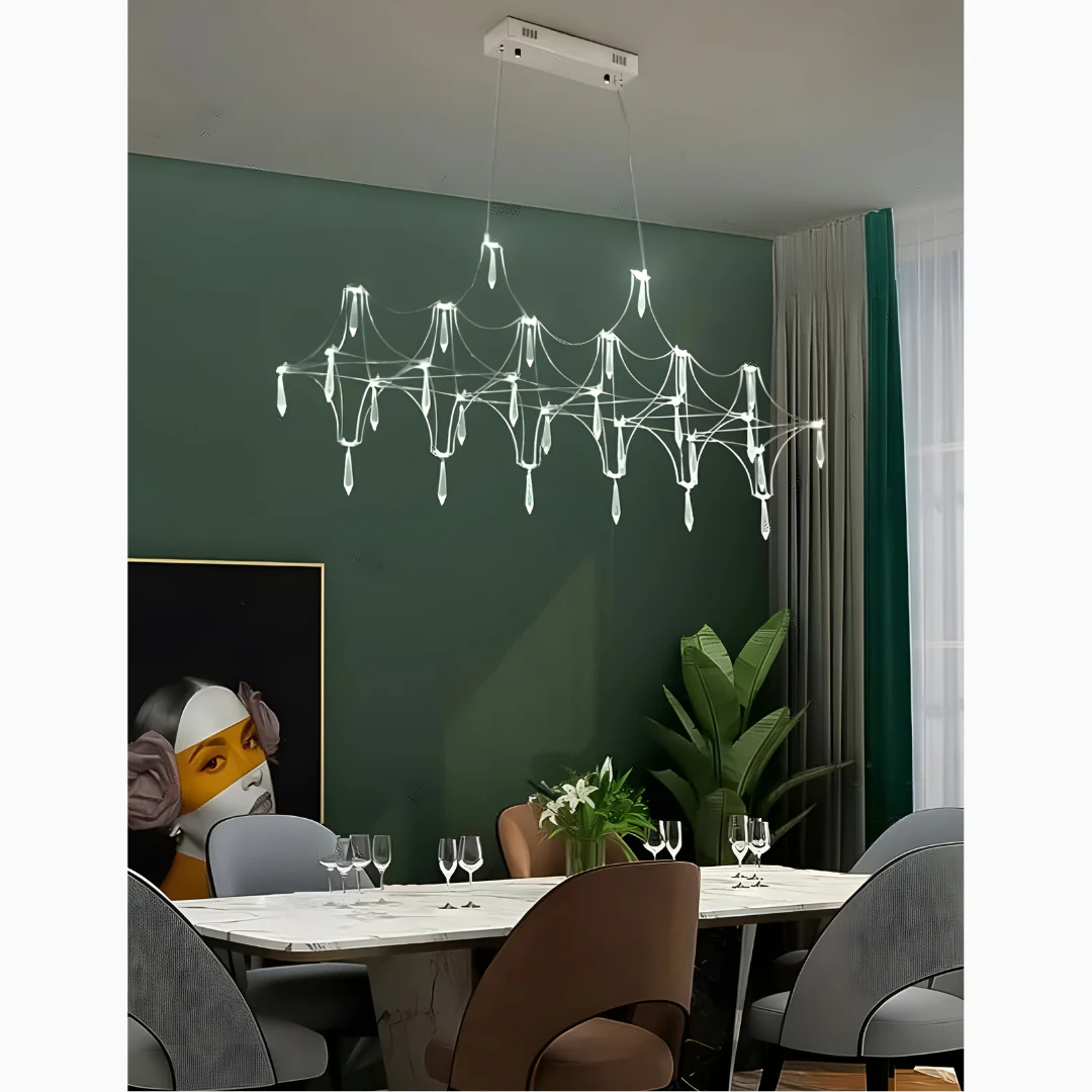 Albera Ligure | Lightning Art Chic Crystal Stainless steel Chandelier