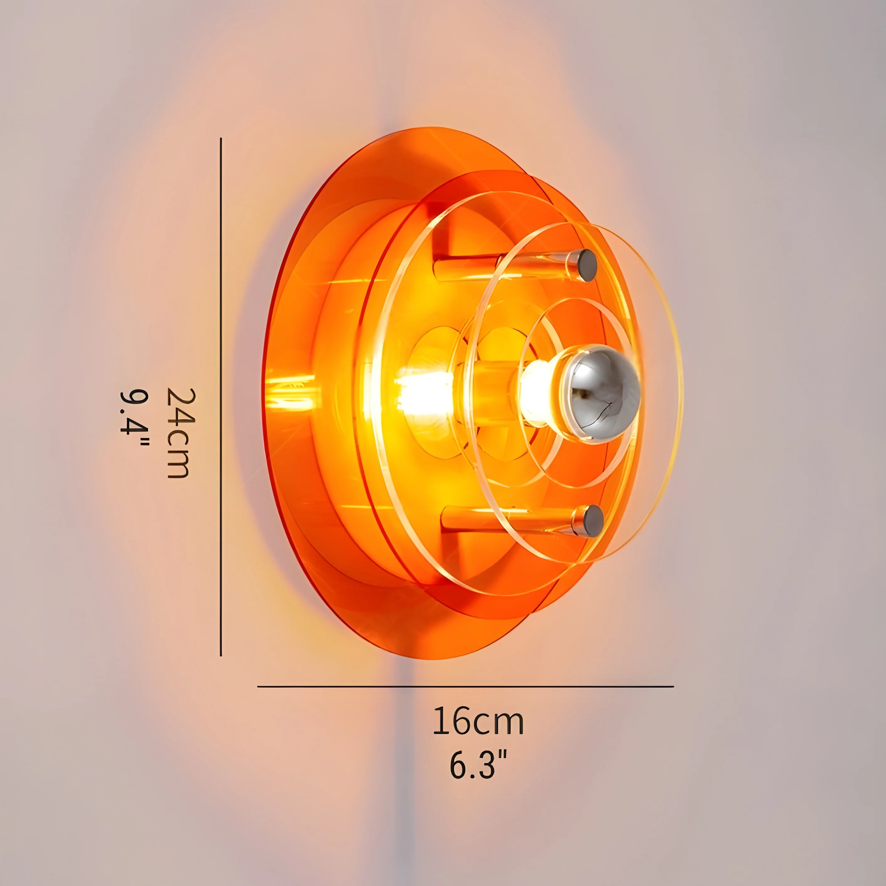 Modern LED Wall Lamp in Futuristic Style for Living Room, Bedroom