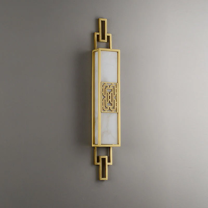 Luxury Copper Wall Lamp in Chinese Style for Bedroom, Living Room
