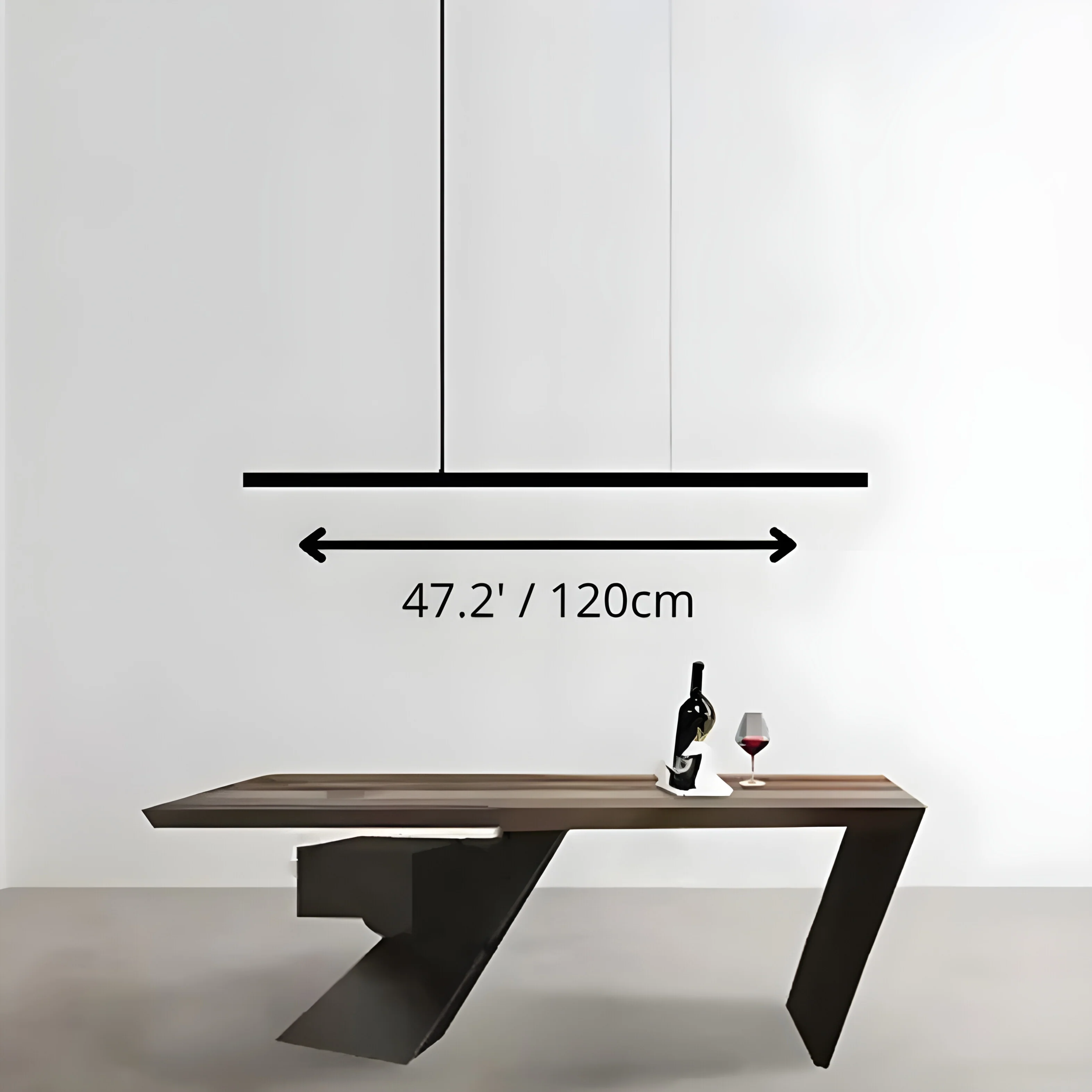 Romont | Simple Stylish Minimalistic Black Chandelier