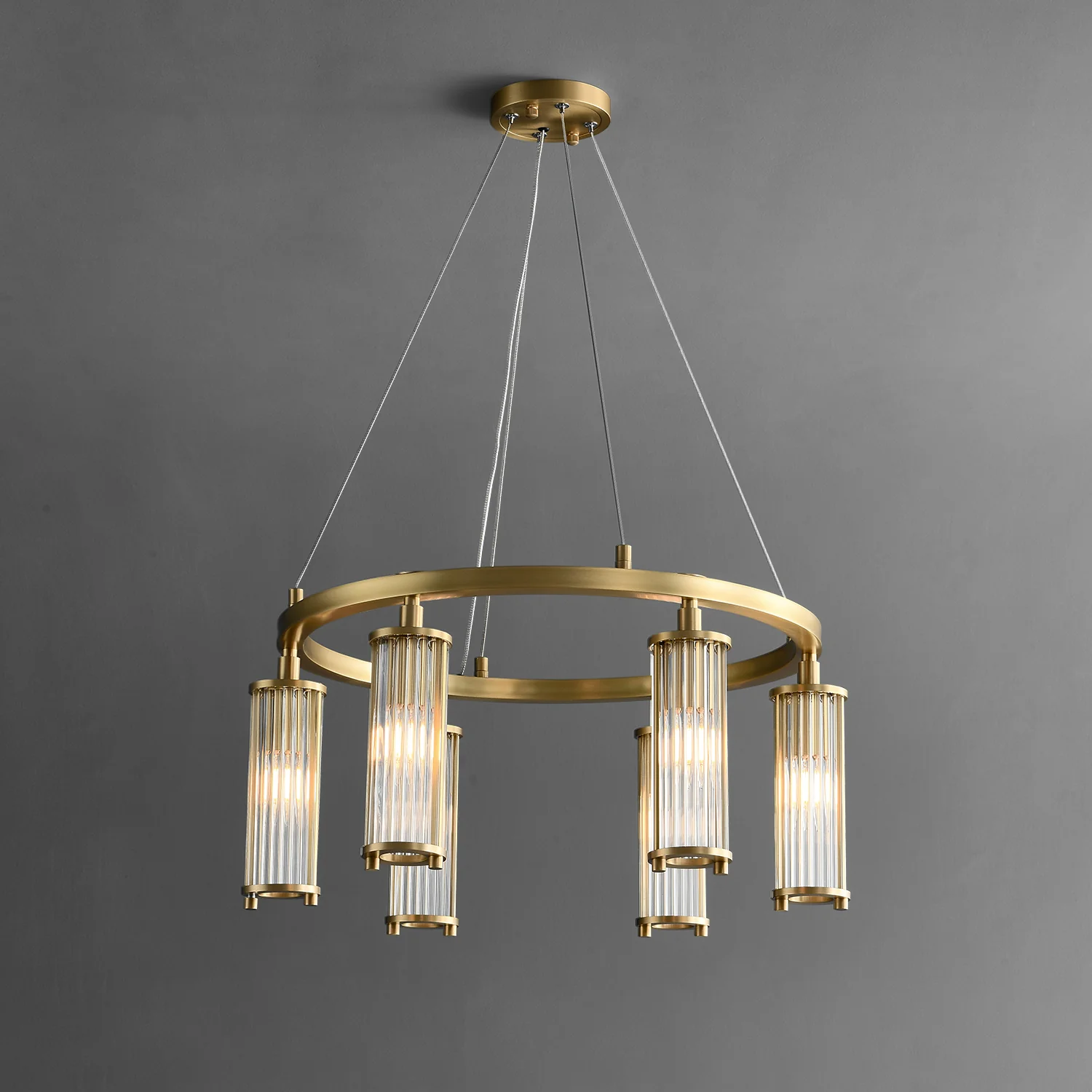 Modern Halo Elegance Ring Chandelier
