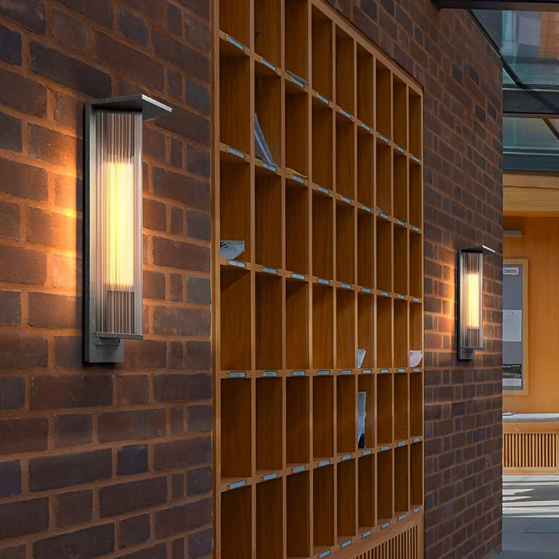 Luxury Glass Wall Lamp in Industrial Style for Porch, Garden, Park