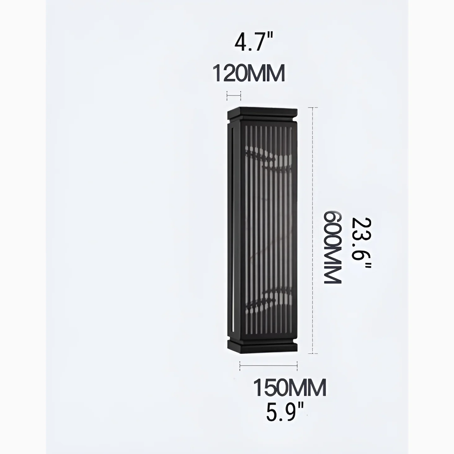 Modern Outdoor Wall Lamp in Chinese Style for Courtyard, Porch