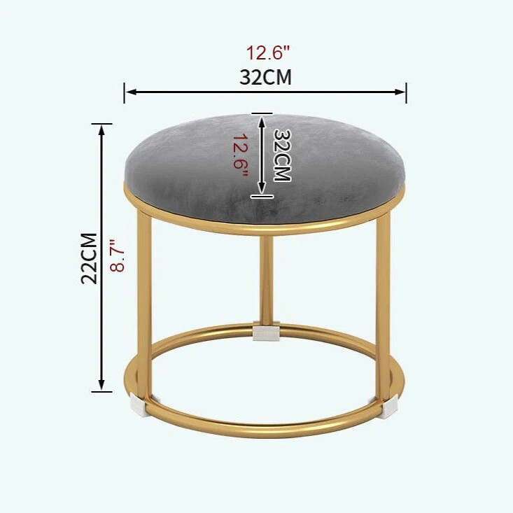 Small Luxury Iron Wrought Iron Ottoman