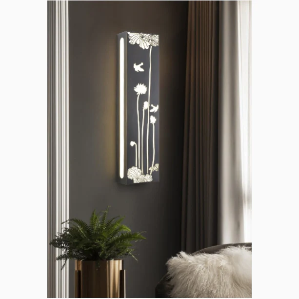 Modern Wall Lamp in New Chinese Style for Living Room, Bedroom
