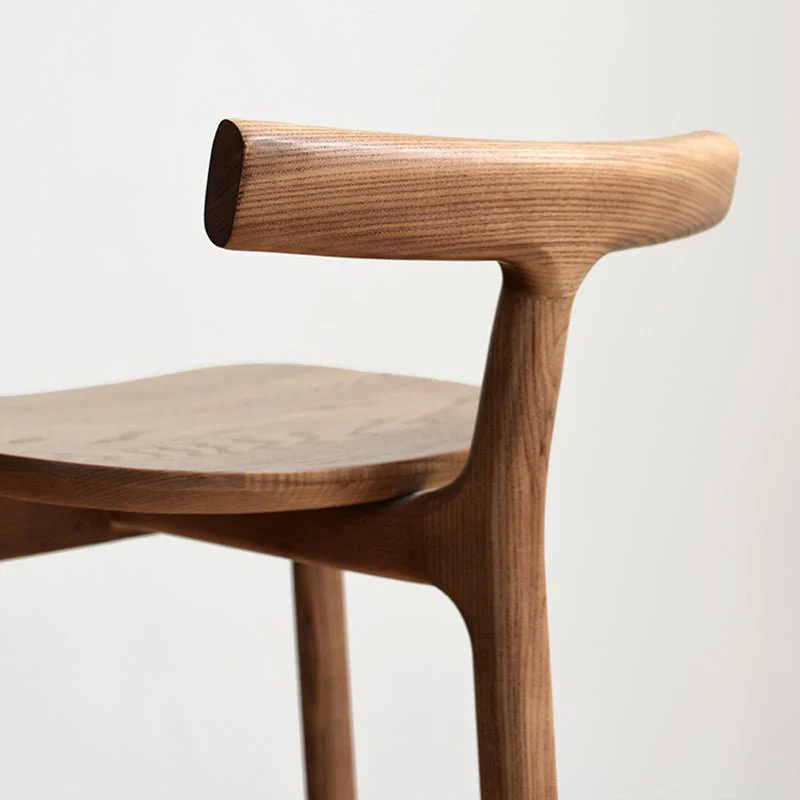 Nordic-Styled Bar High Stool Made of Solid Wood