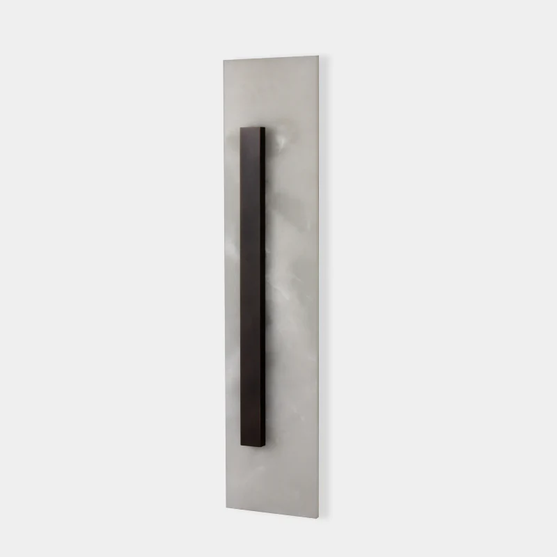 Oberhofen am Thunersee | Minimalistic Black Rectangular Wall Lamp