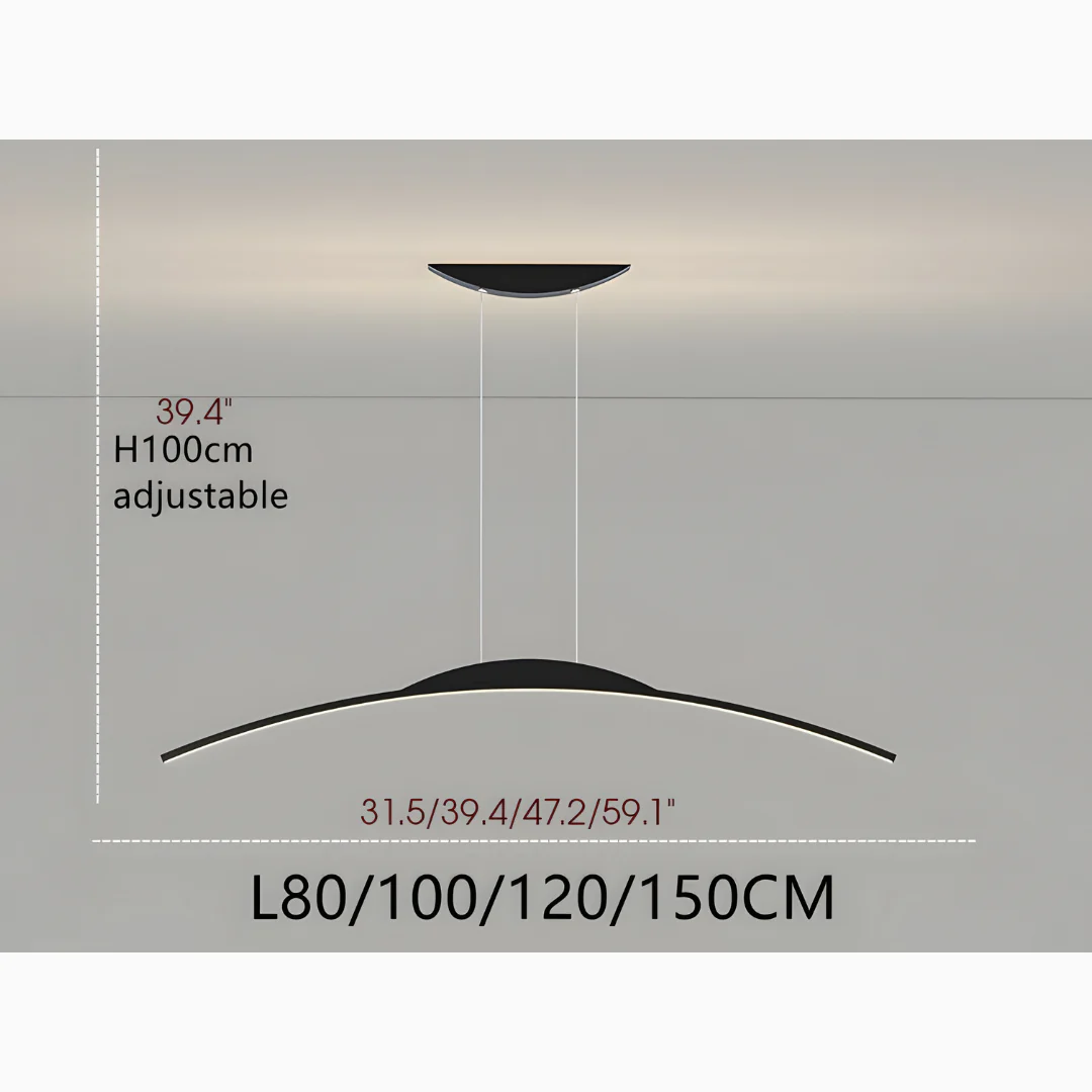 Chur | Black Chandelier in Minimalistic Style