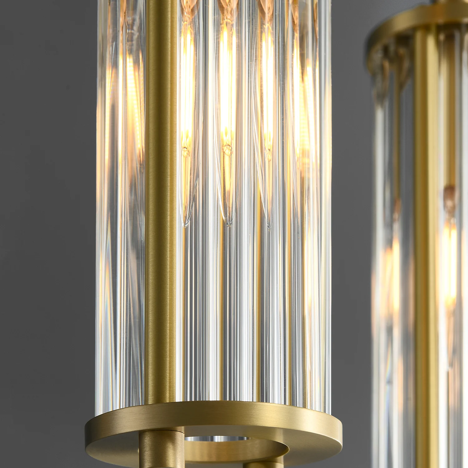 Aurelia Brass Elegance Luxe Linear Chandelier