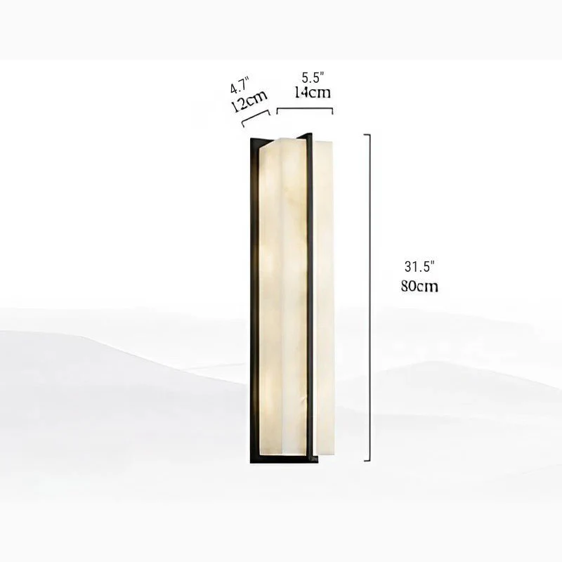 Modern Marble Wall Lamp in Minimalistic Style for Courtyard, Outdoor