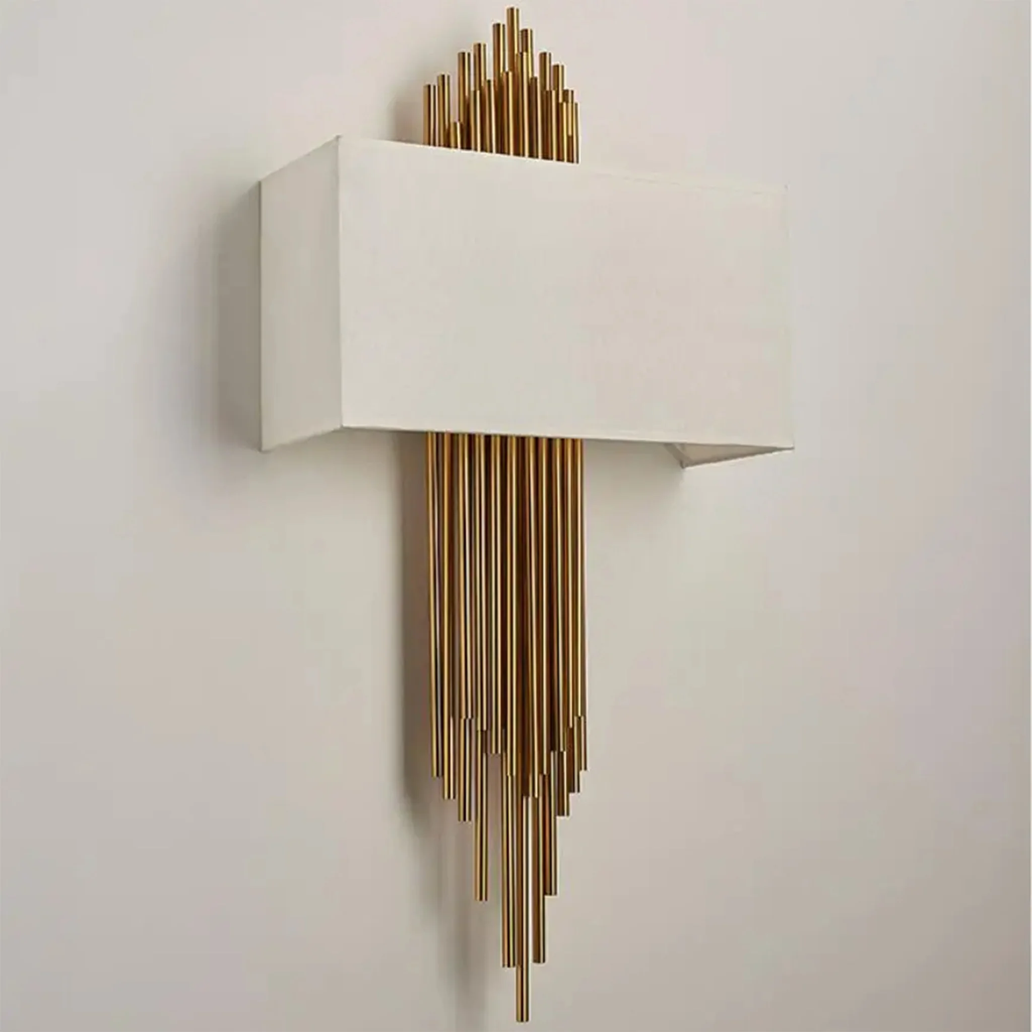 Stein am Rhein | Elegant Metal and Fabric Wall Sconce