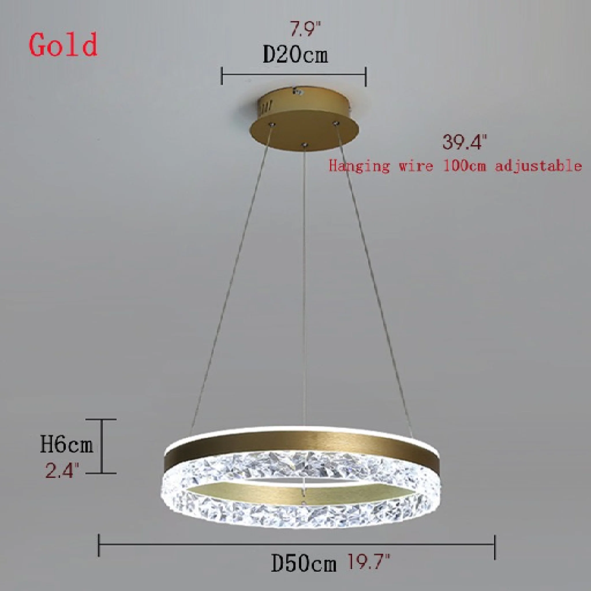 Chatel-Saint-Denis | Crystal Chandelier in the Shape of Ring