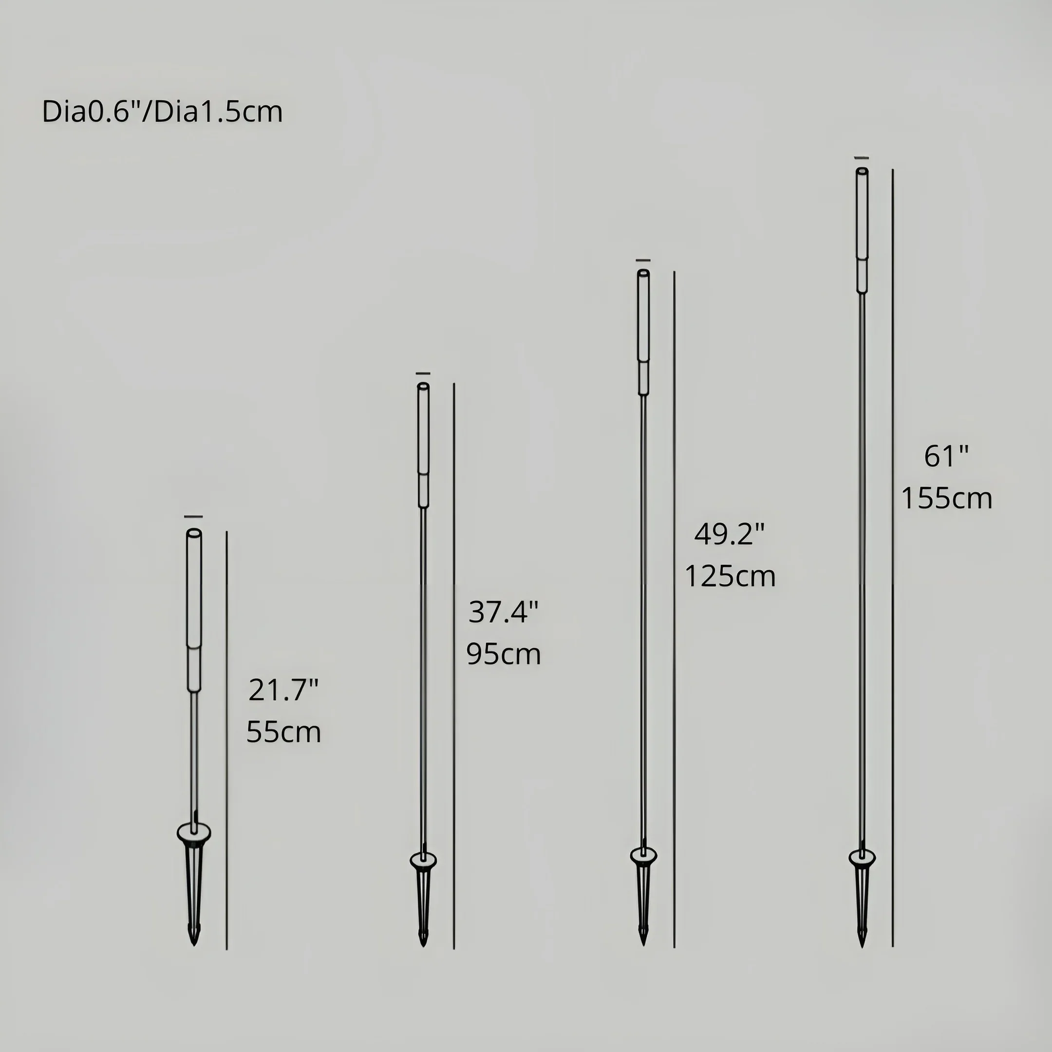 Bulrush-Inspired LED Garden Light �C Minimalist Path Accent for Modern Landscapes