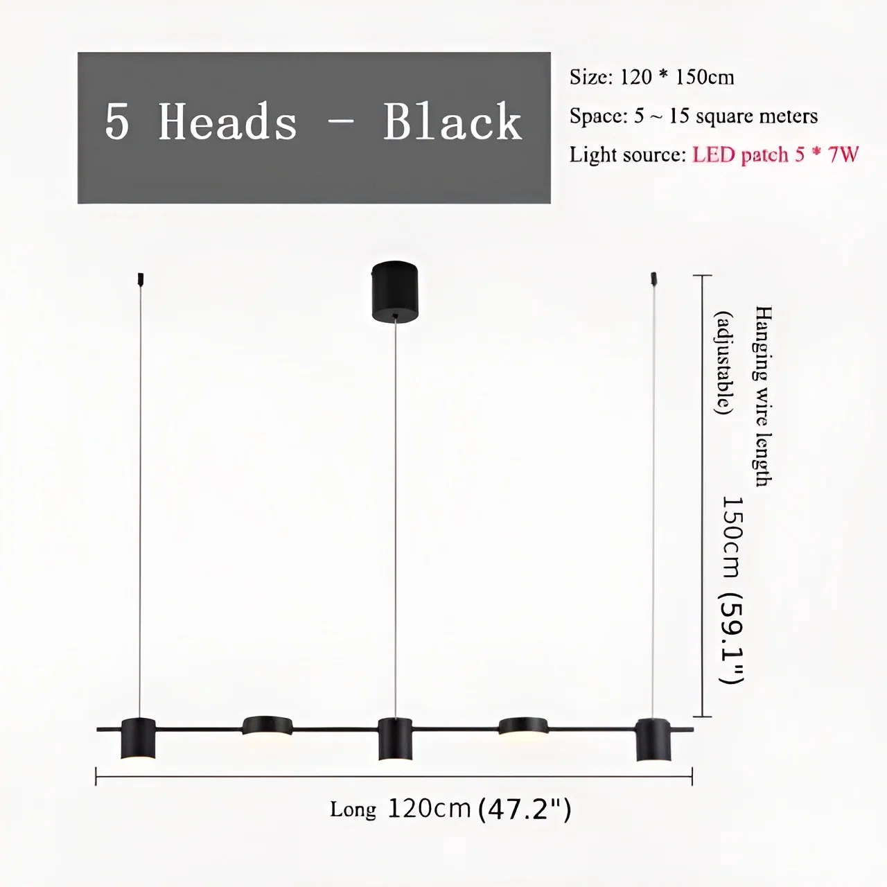 Seranon Minimalistic Black/Gold Pendant Lamp